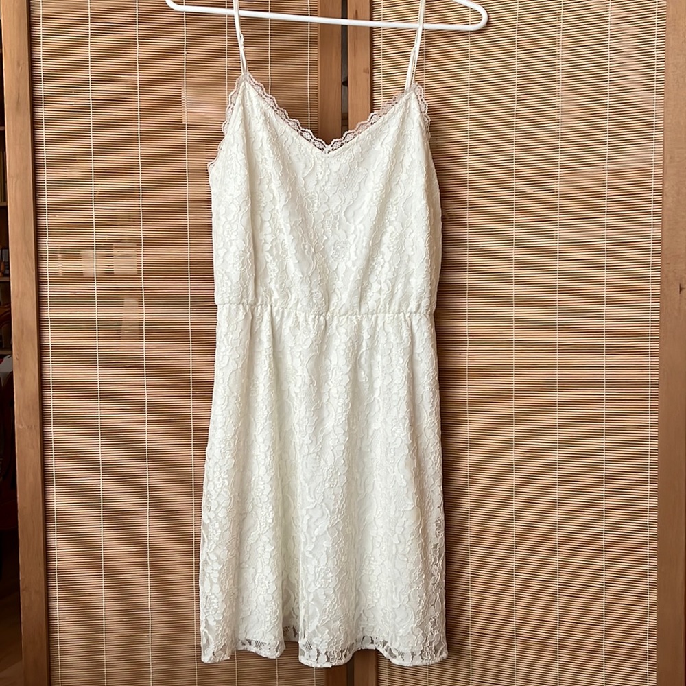 Francesca’s White Lace Dress